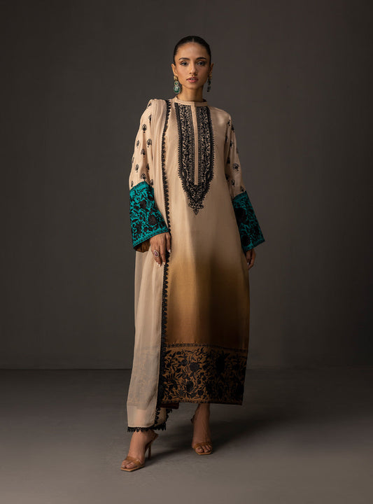 DIGITAL PRINT 3PC SILK UNSTITCHED SUIT 02