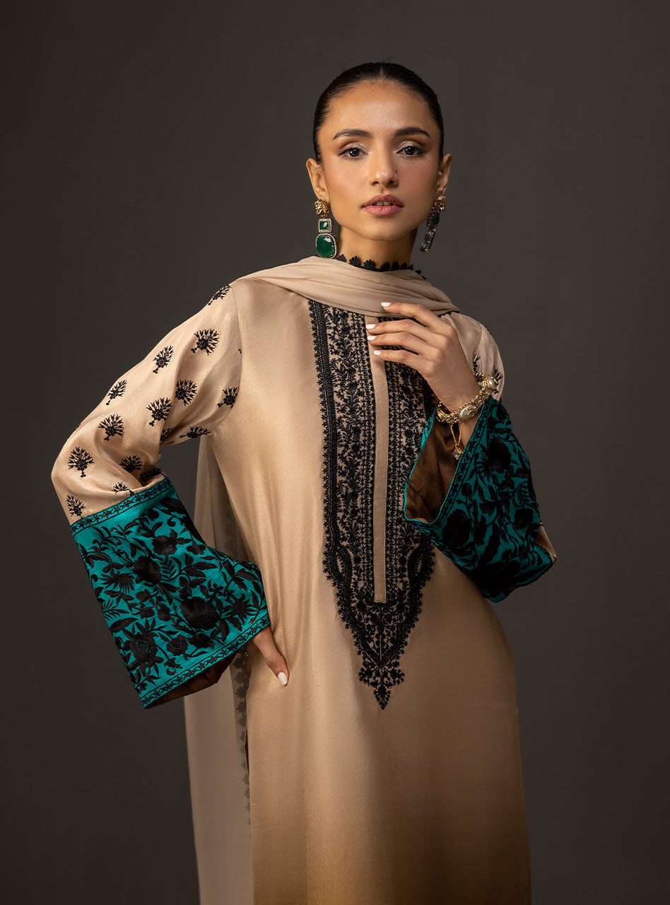 DIGITAL PRINT 3PC SILK UNSTITCHED SUIT 02